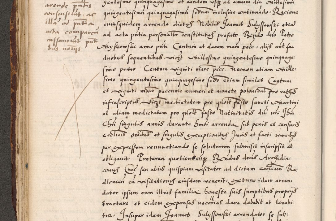 Zdjęcie nr 73 dla obiektu archiwalnego: Acta causarum, obligacionum, sentenciarum tam interlocutoriarum quam diffinitivarum constitutionumque coram reverendo patre domino Petro Porembski canonico et officiali generali Cracoviensi de anno Domini millesimo quingentesimo quadragesimo nono, cuius indictio septima, pontificatus sanctissimi in Christo patris et domini nostri domini Pauli divina providencia tercii, anno ipsius nacionis Pauli pape terciii die tercia mensis Novembris inchoatur