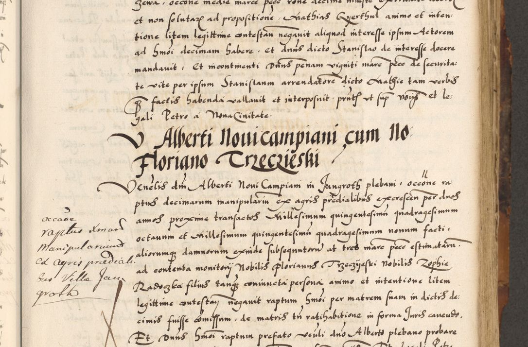 Zdjęcie nr 74 dla obiektu archiwalnego: Acta causarum, obligacionum, sentenciarum tam interlocutoriarum quam diffinitivarum constitutionumque coram reverendo patre domino Petro Porembski canonico et officiali generali Cracoviensi de anno Domini millesimo quingentesimo quadragesimo nono, cuius indictio septima, pontificatus sanctissimi in Christo patris et domini nostri domini Pauli divina providencia tercii, anno ipsius nacionis Pauli pape terciii die tercia mensis Novembris inchoatur