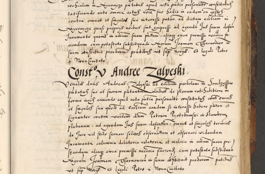 Zdjęcie nr 76 dla obiektu archiwalnego: Acta causarum, obligacionum, sentenciarum tam interlocutoriarum quam diffinitivarum constitutionumque coram reverendo patre domino Petro Porembski canonico et officiali generali Cracoviensi de anno Domini millesimo quingentesimo quadragesimo nono, cuius indictio septima, pontificatus sanctissimi in Christo patris et domini nostri domini Pauli divina providencia tercii, anno ipsius nacionis Pauli pape terciii die tercia mensis Novembris inchoatur