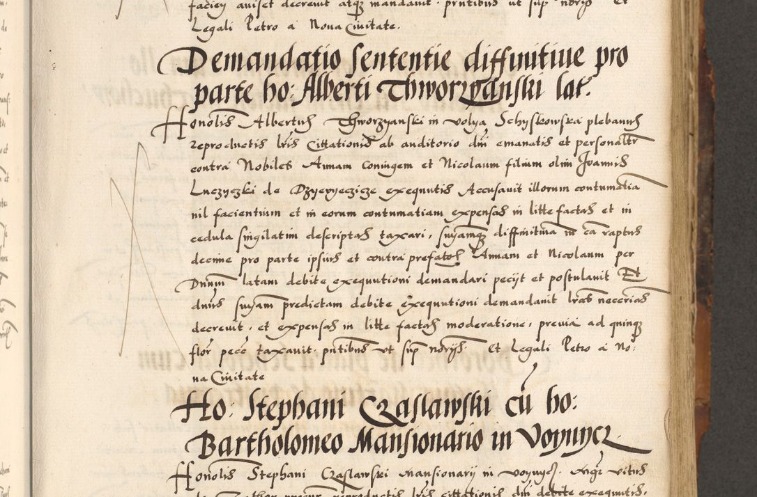 Zdjęcie nr 79 dla obiektu archiwalnego: Acta causarum, obligacionum, sentenciarum tam interlocutoriarum quam diffinitivarum constitutionumque coram reverendo patre domino Petro Porembski canonico et officiali generali Cracoviensi de anno Domini millesimo quingentesimo quadragesimo nono, cuius indictio septima, pontificatus sanctissimi in Christo patris et domini nostri domini Pauli divina providencia tercii, anno ipsius nacionis Pauli pape terciii die tercia mensis Novembris inchoatur