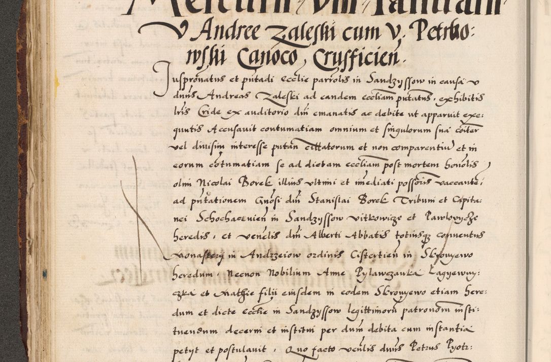 Zdjęcie nr 82 dla obiektu archiwalnego: Acta causarum, obligacionum, sentenciarum tam interlocutoriarum quam diffinitivarum constitutionumque coram reverendo patre domino Petro Porembski canonico et officiali generali Cracoviensi de anno Domini millesimo quingentesimo quadragesimo nono, cuius indictio septima, pontificatus sanctissimi in Christo patris et domini nostri domini Pauli divina providencia tercii, anno ipsius nacionis Pauli pape terciii die tercia mensis Novembris inchoatur
