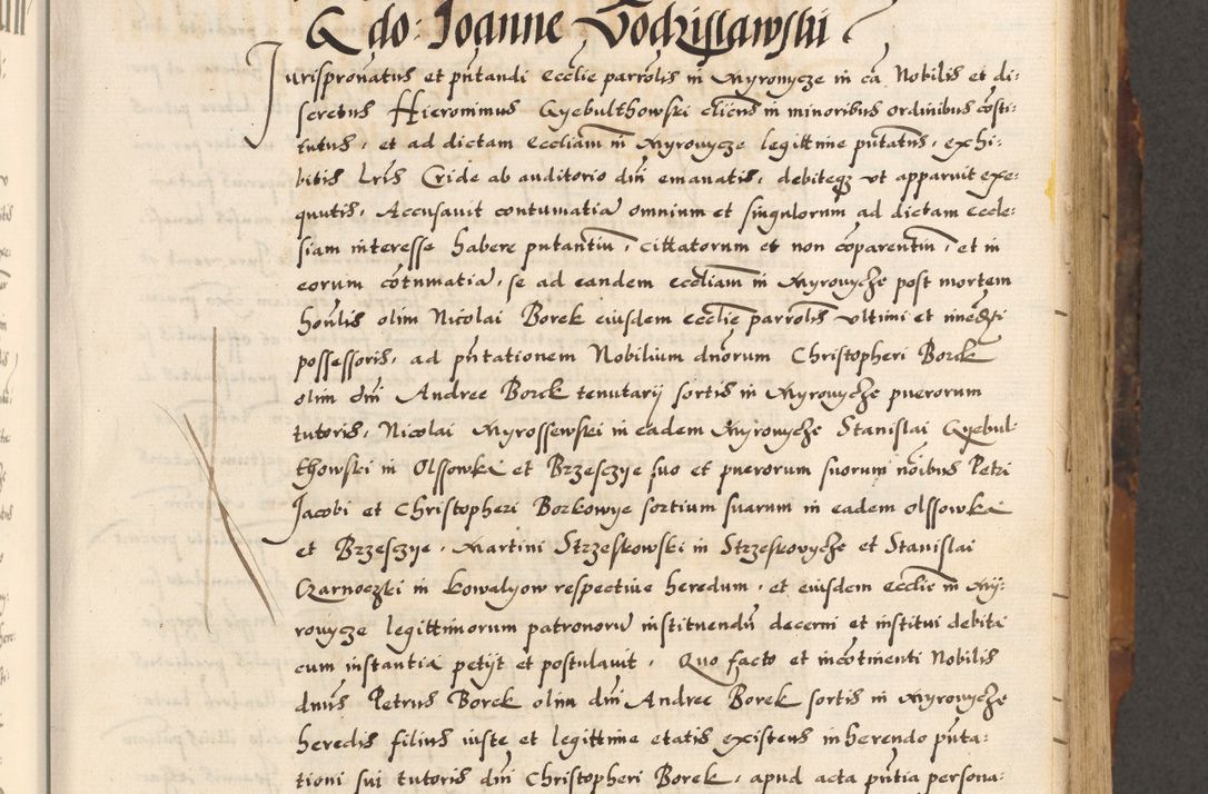 Zdjęcie nr 83 dla obiektu archiwalnego: Acta causarum, obligacionum, sentenciarum tam interlocutoriarum quam diffinitivarum constitutionumque coram reverendo patre domino Petro Porembski canonico et officiali generali Cracoviensi de anno Domini millesimo quingentesimo quadragesimo nono, cuius indictio septima, pontificatus sanctissimi in Christo patris et domini nostri domini Pauli divina providencia tercii, anno ipsius nacionis Pauli pape terciii die tercia mensis Novembris inchoatur