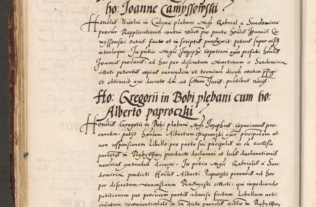 Zdjęcie nr 93 dla obiektu archiwalnego: Acta causarum, obligacionum, sentenciarum tam interlocutoriarum quam diffinitivarum constitutionumque coram reverendo patre domino Petro Porembski canonico et officiali generali Cracoviensi de anno Domini millesimo quingentesimo quadragesimo nono, cuius indictio septima, pontificatus sanctissimi in Christo patris et domini nostri domini Pauli divina providencia tercii, anno ipsius nacionis Pauli pape terciii die tercia mensis Novembris inchoatur
