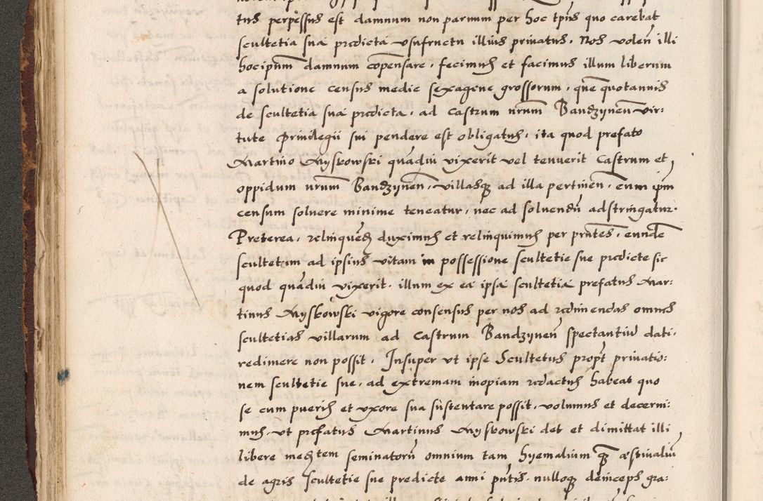 Zdjęcie nr 95 dla obiektu archiwalnego: Acta causarum, obligacionum, sentenciarum tam interlocutoriarum quam diffinitivarum constitutionumque coram reverendo patre domino Petro Porembski canonico et officiali generali Cracoviensi de anno Domini millesimo quingentesimo quadragesimo nono, cuius indictio septima, pontificatus sanctissimi in Christo patris et domini nostri domini Pauli divina providencia tercii, anno ipsius nacionis Pauli pape terciii die tercia mensis Novembris inchoatur