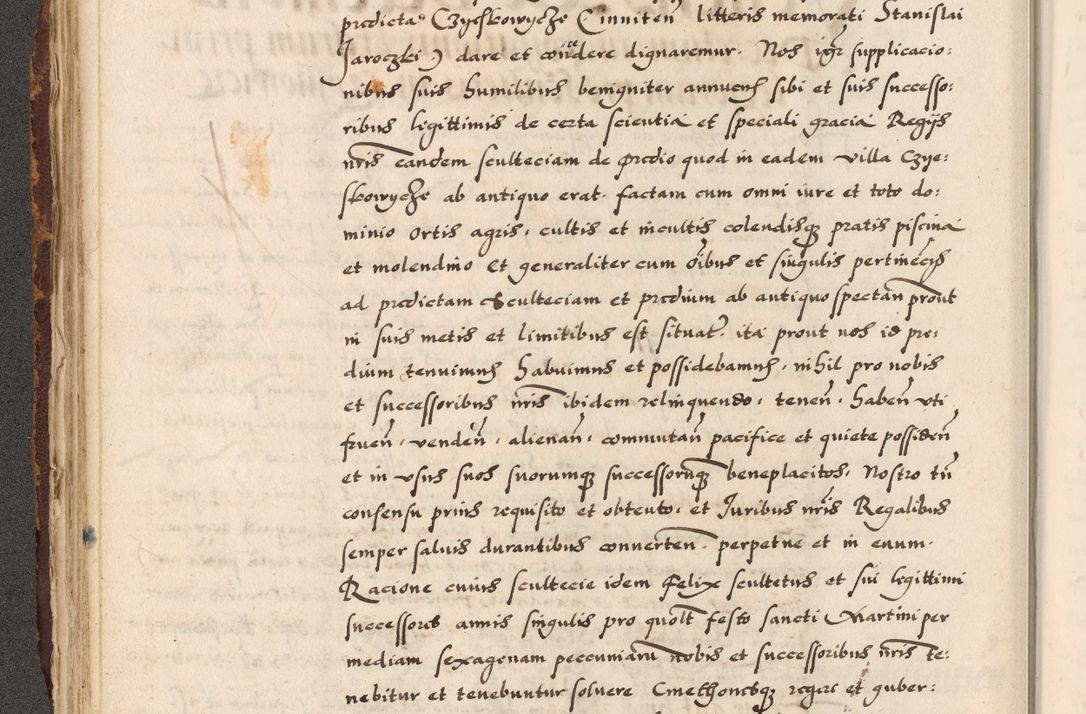 Zdjęcie nr 96 dla obiektu archiwalnego: Acta causarum, obligacionum, sentenciarum tam interlocutoriarum quam diffinitivarum constitutionumque coram reverendo patre domino Petro Porembski canonico et officiali generali Cracoviensi de anno Domini millesimo quingentesimo quadragesimo nono, cuius indictio septima, pontificatus sanctissimi in Christo patris et domini nostri domini Pauli divina providencia tercii, anno ipsius nacionis Pauli pape terciii die tercia mensis Novembris inchoatur