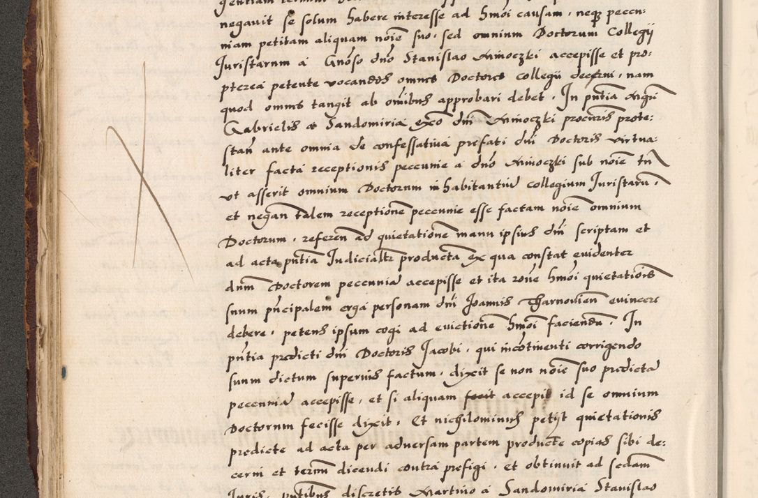 Zdjęcie nr 106 dla obiektu archiwalnego: Acta causarum, obligacionum, sentenciarum tam interlocutoriarum quam diffinitivarum constitutionumque coram reverendo patre domino Petro Porembski canonico et officiali generali Cracoviensi de anno Domini millesimo quingentesimo quadragesimo nono, cuius indictio septima, pontificatus sanctissimi in Christo patris et domini nostri domini Pauli divina providencia tercii, anno ipsius nacionis Pauli pape terciii die tercia mensis Novembris inchoatur