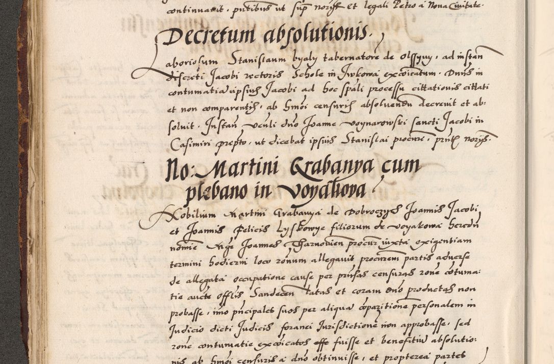 Zdjęcie nr 109 dla obiektu archiwalnego: Acta causarum, obligacionum, sentenciarum tam interlocutoriarum quam diffinitivarum constitutionumque coram reverendo patre domino Petro Porembski canonico et officiali generali Cracoviensi de anno Domini millesimo quingentesimo quadragesimo nono, cuius indictio septima, pontificatus sanctissimi in Christo patris et domini nostri domini Pauli divina providencia tercii, anno ipsius nacionis Pauli pape terciii die tercia mensis Novembris inchoatur
