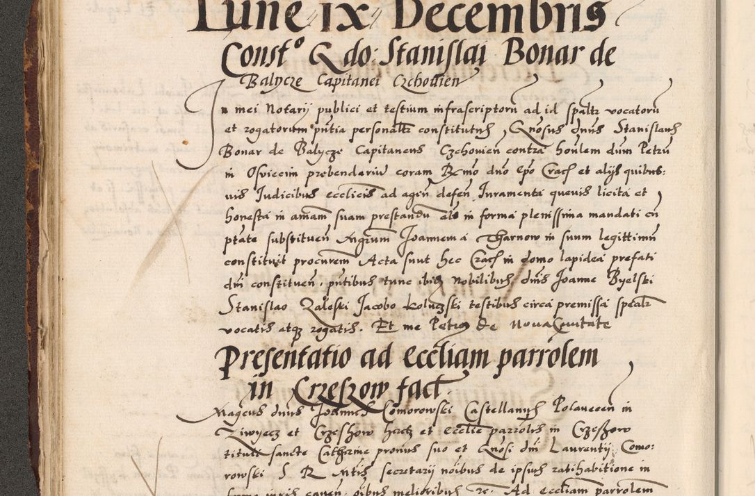 Zdjęcie nr 113 dla obiektu archiwalnego: Acta causarum, obligacionum, sentenciarum tam interlocutoriarum quam diffinitivarum constitutionumque coram reverendo patre domino Petro Porembski canonico et officiali generali Cracoviensi de anno Domini millesimo quingentesimo quadragesimo nono, cuius indictio septima, pontificatus sanctissimi in Christo patris et domini nostri domini Pauli divina providencia tercii, anno ipsius nacionis Pauli pape terciii die tercia mensis Novembris inchoatur