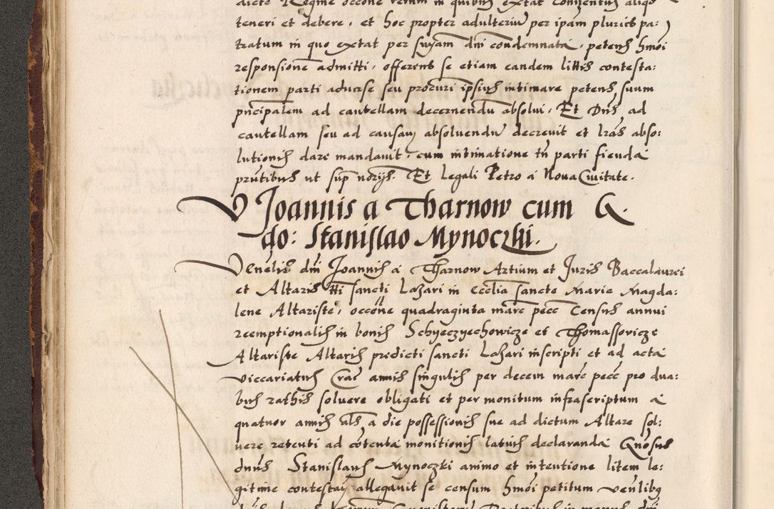 Zdjęcie nr 126 dla obiektu archiwalnego: Acta causarum, obligacionum, sentenciarum tam interlocutoriarum quam diffinitivarum constitutionumque coram reverendo patre domino Petro Porembski canonico et officiali generali Cracoviensi de anno Domini millesimo quingentesimo quadragesimo nono, cuius indictio septima, pontificatus sanctissimi in Christo patris et domini nostri domini Pauli divina providencia tercii, anno ipsius nacionis Pauli pape terciii die tercia mensis Novembris inchoatur