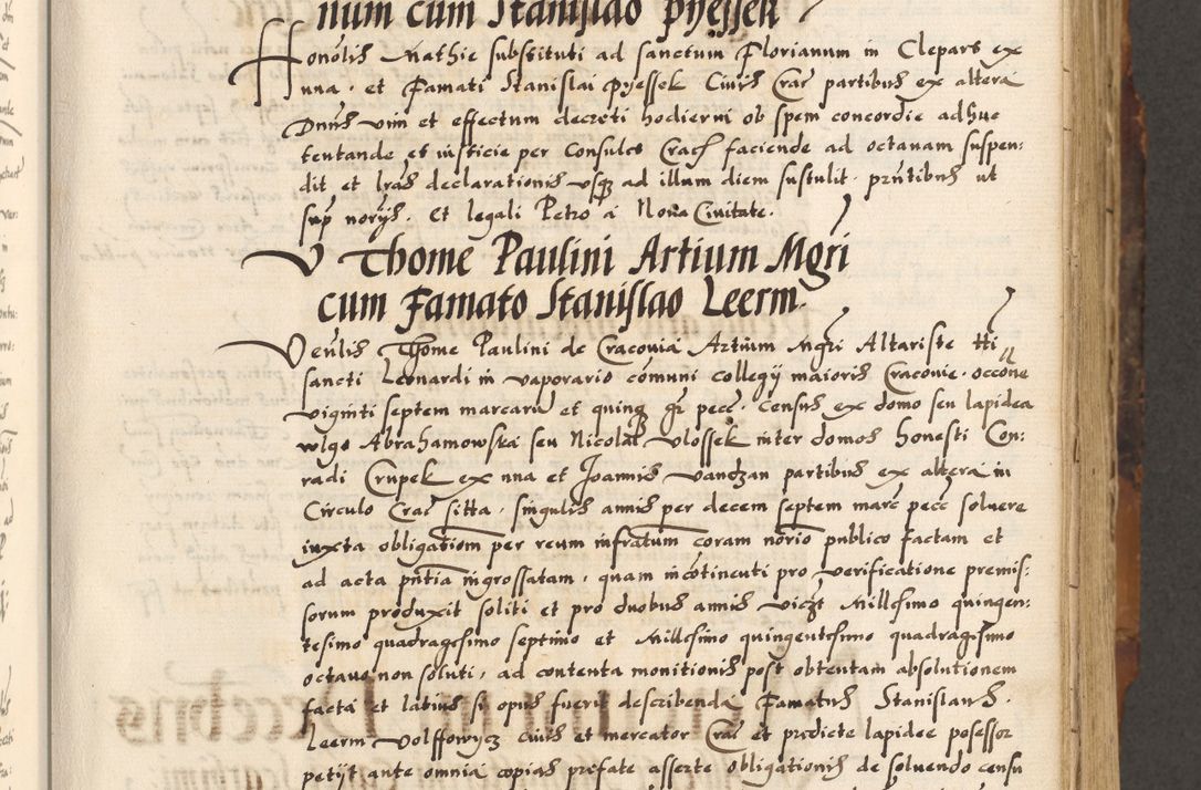 Zdjęcie nr 127 dla obiektu archiwalnego: Acta causarum, obligacionum, sentenciarum tam interlocutoriarum quam diffinitivarum constitutionumque coram reverendo patre domino Petro Porembski canonico et officiali generali Cracoviensi de anno Domini millesimo quingentesimo quadragesimo nono, cuius indictio septima, pontificatus sanctissimi in Christo patris et domini nostri domini Pauli divina providencia tercii, anno ipsius nacionis Pauli pape terciii die tercia mensis Novembris inchoatur