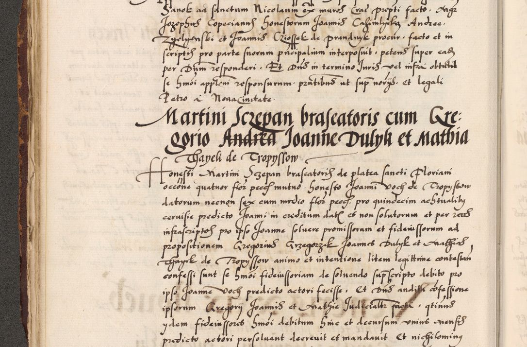 Zdjęcie nr 131 dla obiektu archiwalnego: Acta causarum, obligacionum, sentenciarum tam interlocutoriarum quam diffinitivarum constitutionumque coram reverendo patre domino Petro Porembski canonico et officiali generali Cracoviensi de anno Domini millesimo quingentesimo quadragesimo nono, cuius indictio septima, pontificatus sanctissimi in Christo patris et domini nostri domini Pauli divina providencia tercii, anno ipsius nacionis Pauli pape terciii die tercia mensis Novembris inchoatur