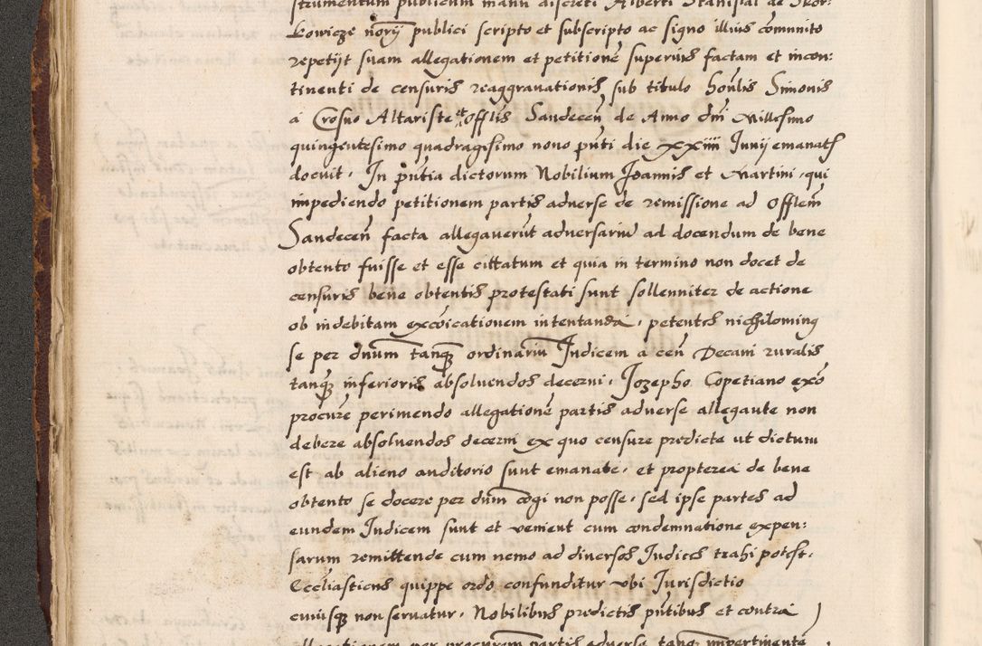 Zdjęcie nr 132 dla obiektu archiwalnego: Acta causarum, obligacionum, sentenciarum tam interlocutoriarum quam diffinitivarum constitutionumque coram reverendo patre domino Petro Porembski canonico et officiali generali Cracoviensi de anno Domini millesimo quingentesimo quadragesimo nono, cuius indictio septima, pontificatus sanctissimi in Christo patris et domini nostri domini Pauli divina providencia tercii, anno ipsius nacionis Pauli pape terciii die tercia mensis Novembris inchoatur