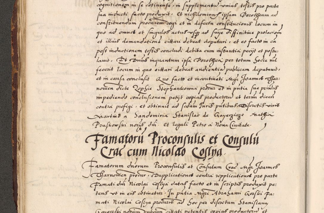 Zdjęcie nr 135 dla obiektu archiwalnego: Acta causarum, obligacionum, sentenciarum tam interlocutoriarum quam diffinitivarum constitutionumque coram reverendo patre domino Petro Porembski canonico et officiali generali Cracoviensi de anno Domini millesimo quingentesimo quadragesimo nono, cuius indictio septima, pontificatus sanctissimi in Christo patris et domini nostri domini Pauli divina providencia tercii, anno ipsius nacionis Pauli pape terciii die tercia mensis Novembris inchoatur