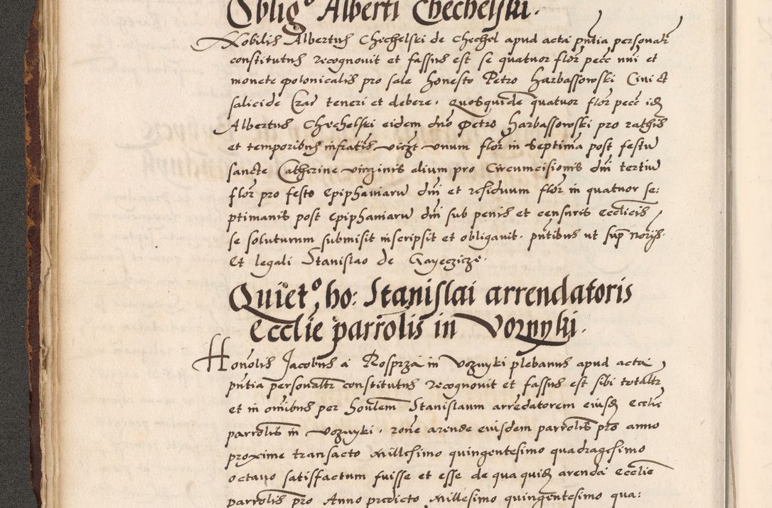 Zdjęcie nr 139 dla obiektu archiwalnego: Acta causarum, obligacionum, sentenciarum tam interlocutoriarum quam diffinitivarum constitutionumque coram reverendo patre domino Petro Porembski canonico et officiali generali Cracoviensi de anno Domini millesimo quingentesimo quadragesimo nono, cuius indictio septima, pontificatus sanctissimi in Christo patris et domini nostri domini Pauli divina providencia tercii, anno ipsius nacionis Pauli pape terciii die tercia mensis Novembris inchoatur
