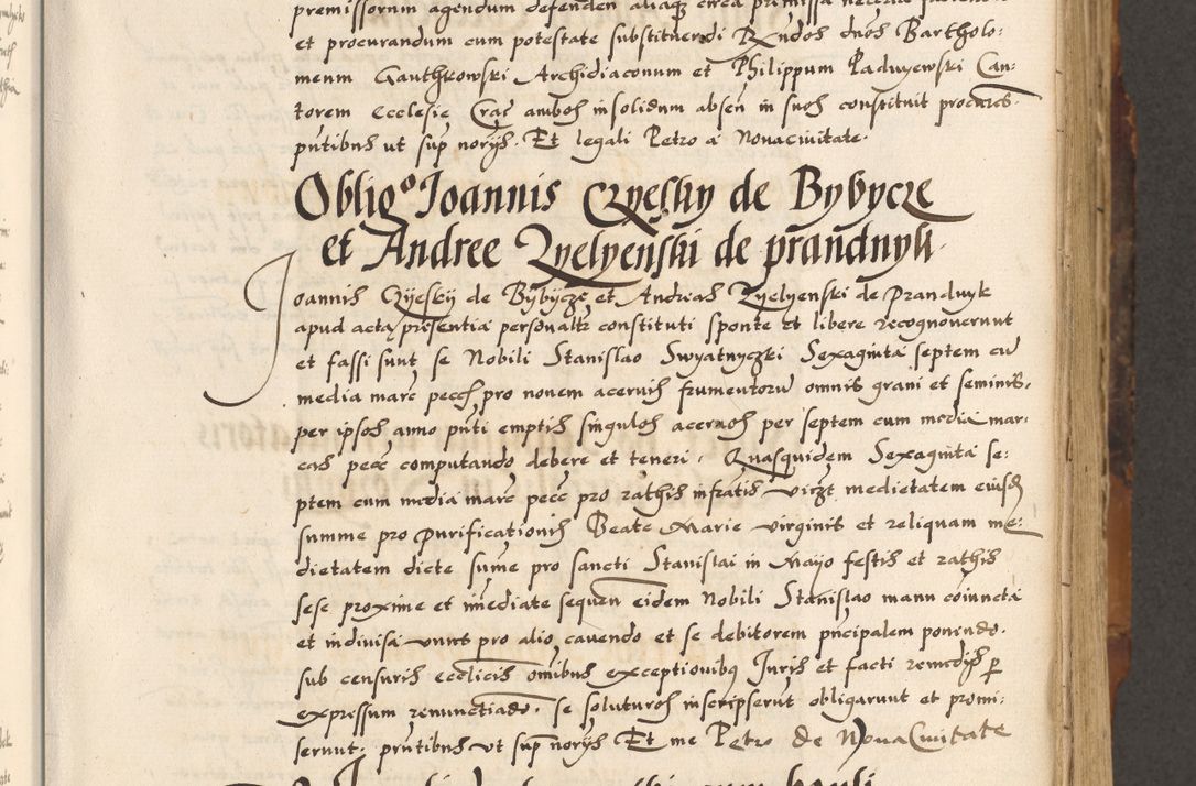 Zdjęcie nr 140 dla obiektu archiwalnego: Acta causarum, obligacionum, sentenciarum tam interlocutoriarum quam diffinitivarum constitutionumque coram reverendo patre domino Petro Porembski canonico et officiali generali Cracoviensi de anno Domini millesimo quingentesimo quadragesimo nono, cuius indictio septima, pontificatus sanctissimi in Christo patris et domini nostri domini Pauli divina providencia tercii, anno ipsius nacionis Pauli pape terciii die tercia mensis Novembris inchoatur