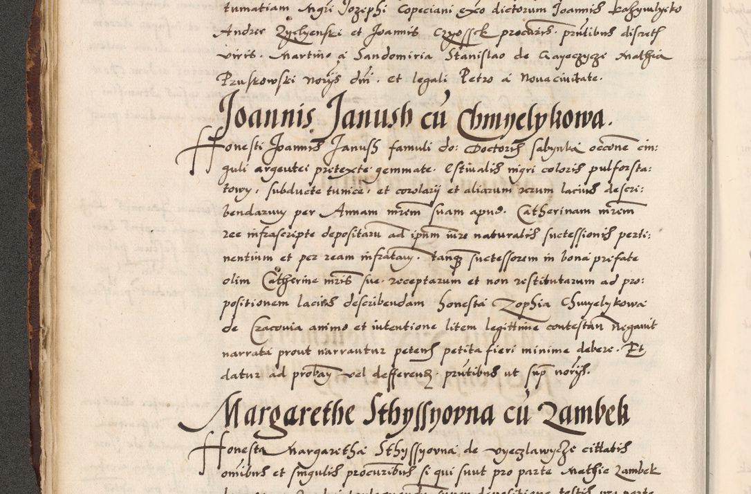 Zdjęcie nr 142 dla obiektu archiwalnego: Acta causarum, obligacionum, sentenciarum tam interlocutoriarum quam diffinitivarum constitutionumque coram reverendo patre domino Petro Porembski canonico et officiali generali Cracoviensi de anno Domini millesimo quingentesimo quadragesimo nono, cuius indictio septima, pontificatus sanctissimi in Christo patris et domini nostri domini Pauli divina providencia tercii, anno ipsius nacionis Pauli pape terciii die tercia mensis Novembris inchoatur