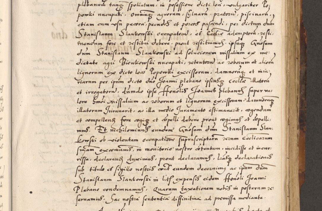 Zdjęcie nr 148 dla obiektu archiwalnego: Acta causarum, obligacionum, sentenciarum tam interlocutoriarum quam diffinitivarum constitutionumque coram reverendo patre domino Petro Porembski canonico et officiali generali Cracoviensi de anno Domini millesimo quingentesimo quadragesimo nono, cuius indictio septima, pontificatus sanctissimi in Christo patris et domini nostri domini Pauli divina providencia tercii, anno ipsius nacionis Pauli pape terciii die tercia mensis Novembris inchoatur