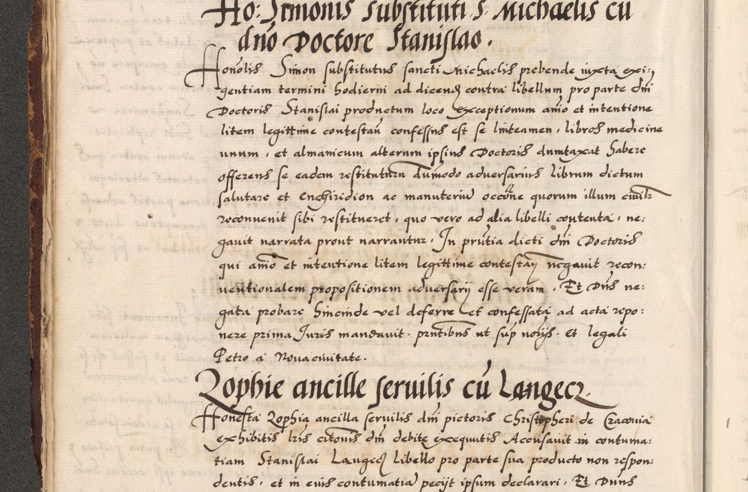 Zdjęcie nr 153 dla obiektu archiwalnego: Acta causarum, obligacionum, sentenciarum tam interlocutoriarum quam diffinitivarum constitutionumque coram reverendo patre domino Petro Porembski canonico et officiali generali Cracoviensi de anno Domini millesimo quingentesimo quadragesimo nono, cuius indictio septima, pontificatus sanctissimi in Christo patris et domini nostri domini Pauli divina providencia tercii, anno ipsius nacionis Pauli pape terciii die tercia mensis Novembris inchoatur