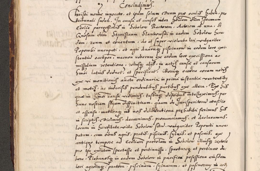Zdjęcie nr 151 dla obiektu archiwalnego: Acta causarum, obligacionum, sentenciarum tam interlocutoriarum quam diffinitivarum constitutionumque coram reverendo patre domino Petro Porembski canonico et officiali generali Cracoviensi de anno Domini millesimo quingentesimo quadragesimo nono, cuius indictio septima, pontificatus sanctissimi in Christo patris et domini nostri domini Pauli divina providencia tercii, anno ipsius nacionis Pauli pape terciii die tercia mensis Novembris inchoatur