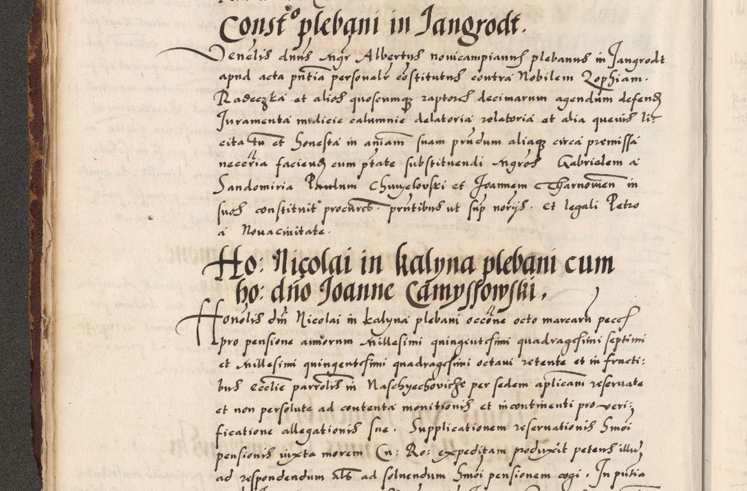 Zdjęcie nr 155 dla obiektu archiwalnego: Acta causarum, obligacionum, sentenciarum tam interlocutoriarum quam diffinitivarum constitutionumque coram reverendo patre domino Petro Porembski canonico et officiali generali Cracoviensi de anno Domini millesimo quingentesimo quadragesimo nono, cuius indictio septima, pontificatus sanctissimi in Christo patris et domini nostri domini Pauli divina providencia tercii, anno ipsius nacionis Pauli pape terciii die tercia mensis Novembris inchoatur