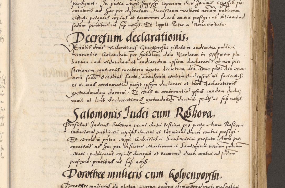 Zdjęcie nr 162 dla obiektu archiwalnego: Acta causarum, obligacionum, sentenciarum tam interlocutoriarum quam diffinitivarum constitutionumque coram reverendo patre domino Petro Porembski canonico et officiali generali Cracoviensi de anno Domini millesimo quingentesimo quadragesimo nono, cuius indictio septima, pontificatus sanctissimi in Christo patris et domini nostri domini Pauli divina providencia tercii, anno ipsius nacionis Pauli pape terciii die tercia mensis Novembris inchoatur