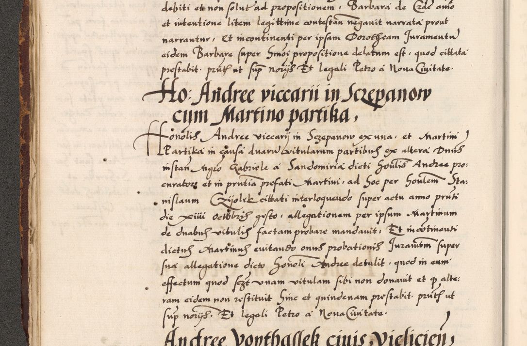 Zdjęcie nr 168 dla obiektu archiwalnego: Acta causarum, obligacionum, sentenciarum tam interlocutoriarum quam diffinitivarum constitutionumque coram reverendo patre domino Petro Porembski canonico et officiali generali Cracoviensi de anno Domini millesimo quingentesimo quadragesimo nono, cuius indictio septima, pontificatus sanctissimi in Christo patris et domini nostri domini Pauli divina providencia tercii, anno ipsius nacionis Pauli pape terciii die tercia mensis Novembris inchoatur