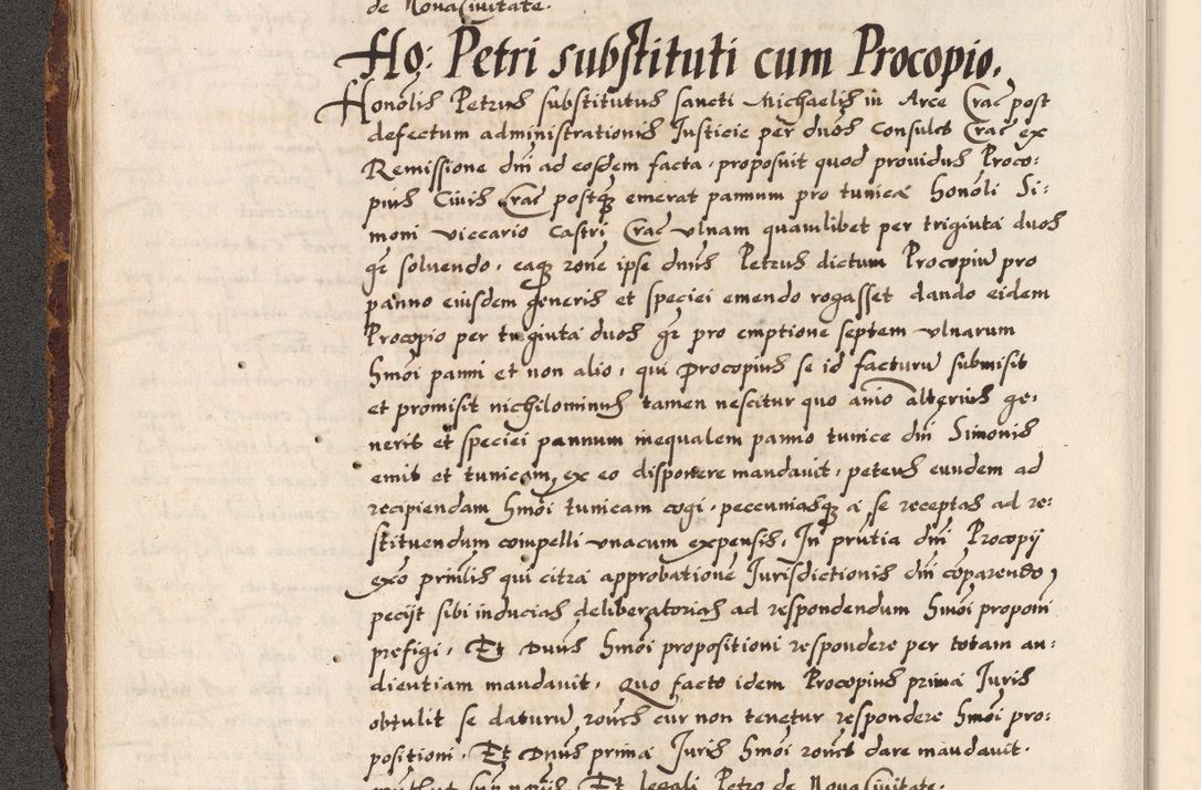 Zdjęcie nr 172 dla obiektu archiwalnego: Acta causarum, obligacionum, sentenciarum tam interlocutoriarum quam diffinitivarum constitutionumque coram reverendo patre domino Petro Porembski canonico et officiali generali Cracoviensi de anno Domini millesimo quingentesimo quadragesimo nono, cuius indictio septima, pontificatus sanctissimi in Christo patris et domini nostri domini Pauli divina providencia tercii, anno ipsius nacionis Pauli pape terciii die tercia mensis Novembris inchoatur