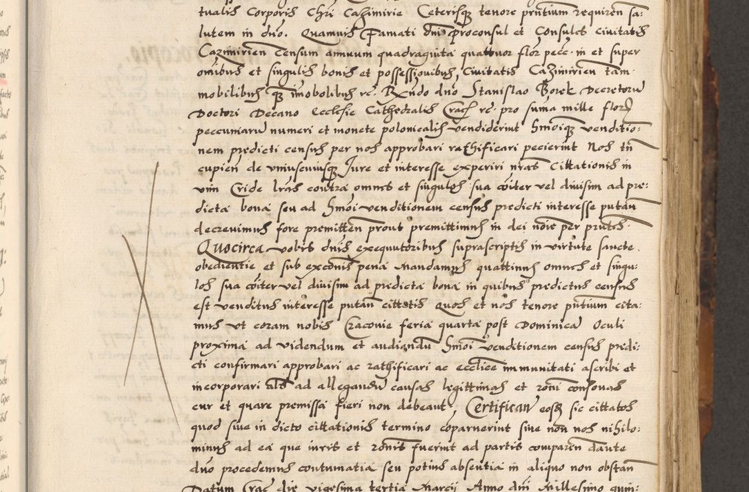 Zdjęcie nr 174 dla obiektu archiwalnego: Acta causarum, obligacionum, sentenciarum tam interlocutoriarum quam diffinitivarum constitutionumque coram reverendo patre domino Petro Porembski canonico et officiali generali Cracoviensi de anno Domini millesimo quingentesimo quadragesimo nono, cuius indictio septima, pontificatus sanctissimi in Christo patris et domini nostri domini Pauli divina providencia tercii, anno ipsius nacionis Pauli pape terciii die tercia mensis Novembris inchoatur