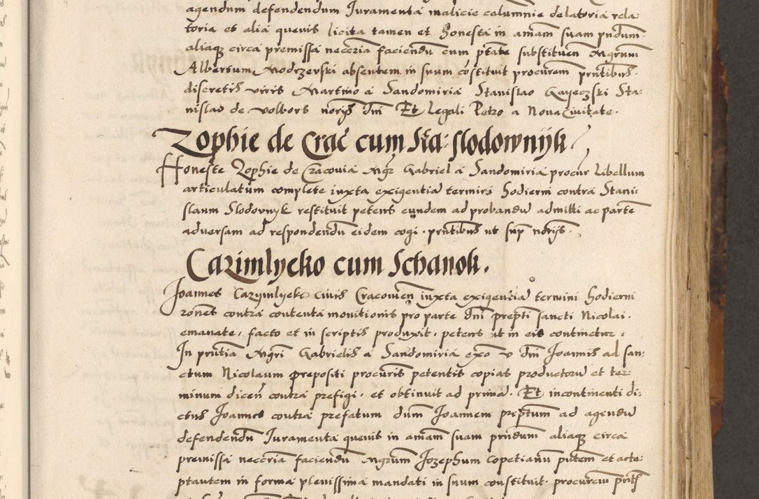 Zdjęcie nr 180 dla obiektu archiwalnego: Acta causarum, obligacionum, sentenciarum tam interlocutoriarum quam diffinitivarum constitutionumque coram reverendo patre domino Petro Porembski canonico et officiali generali Cracoviensi de anno Domini millesimo quingentesimo quadragesimo nono, cuius indictio septima, pontificatus sanctissimi in Christo patris et domini nostri domini Pauli divina providencia tercii, anno ipsius nacionis Pauli pape terciii die tercia mensis Novembris inchoatur