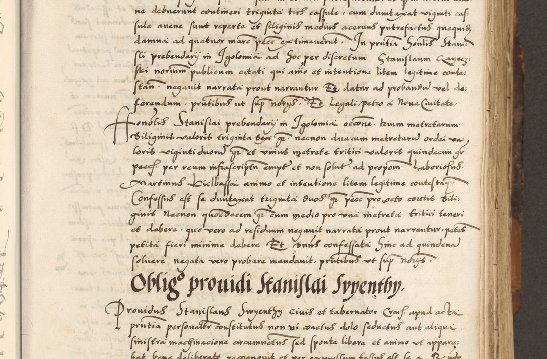 Zdjęcie nr 182 dla obiektu archiwalnego: Acta causarum, obligacionum, sentenciarum tam interlocutoriarum quam diffinitivarum constitutionumque coram reverendo patre domino Petro Porembski canonico et officiali generali Cracoviensi de anno Domini millesimo quingentesimo quadragesimo nono, cuius indictio septima, pontificatus sanctissimi in Christo patris et domini nostri domini Pauli divina providencia tercii, anno ipsius nacionis Pauli pape terciii die tercia mensis Novembris inchoatur