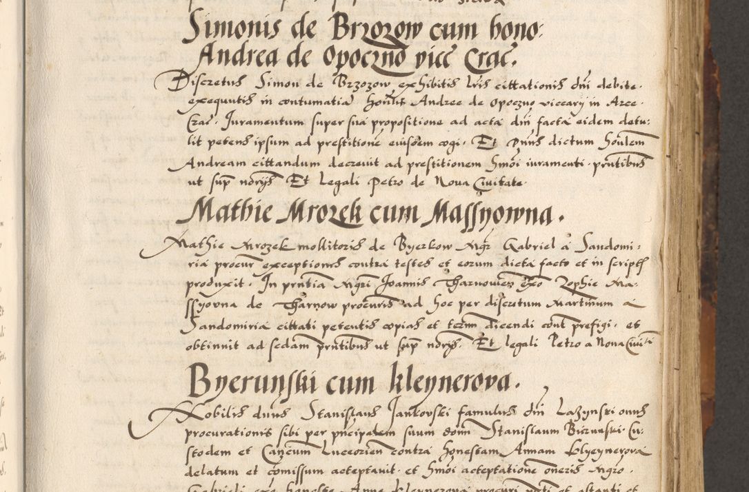 Zdjęcie nr 198 dla obiektu archiwalnego: Acta causarum, obligacionum, sentenciarum tam interlocutoriarum quam diffinitivarum constitutionumque coram reverendo patre domino Petro Porembski canonico et officiali generali Cracoviensi de anno Domini millesimo quingentesimo quadragesimo nono, cuius indictio septima, pontificatus sanctissimi in Christo patris et domini nostri domini Pauli divina providencia tercii, anno ipsius nacionis Pauli pape terciii die tercia mensis Novembris inchoatur