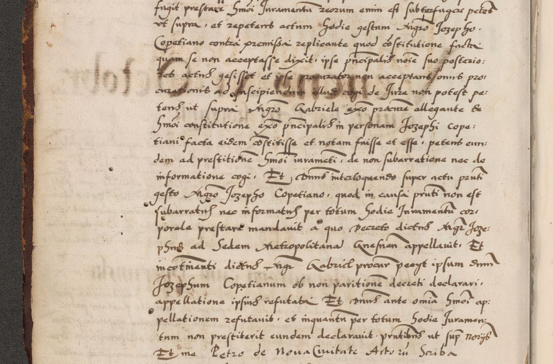 Zdjęcie nr 204 dla obiektu archiwalnego: Acta causarum, obligacionum, sentenciarum tam interlocutoriarum quam diffinitivarum constitutionumque coram reverendo patre domino Petro Porembski canonico et officiali generali Cracoviensi de anno Domini millesimo quingentesimo quadragesimo nono, cuius indictio septima, pontificatus sanctissimi in Christo patris et domini nostri domini Pauli divina providencia tercii, anno ipsius nacionis Pauli pape terciii die tercia mensis Novembris inchoatur