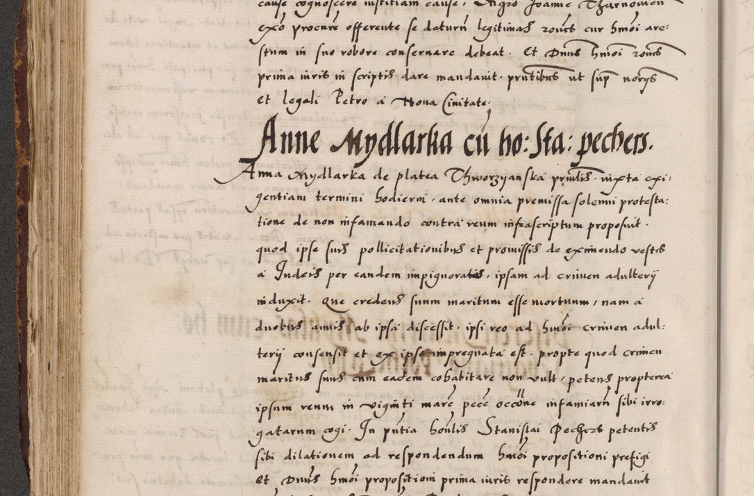 Zdjęcie nr 209 dla obiektu archiwalnego: Acta causarum, obligacionum, sentenciarum tam interlocutoriarum quam diffinitivarum constitutionumque coram reverendo patre domino Petro Porembski canonico et officiali generali Cracoviensi de anno Domini millesimo quingentesimo quadragesimo nono, cuius indictio septima, pontificatus sanctissimi in Christo patris et domini nostri domini Pauli divina providencia tercii, anno ipsius nacionis Pauli pape terciii die tercia mensis Novembris inchoatur