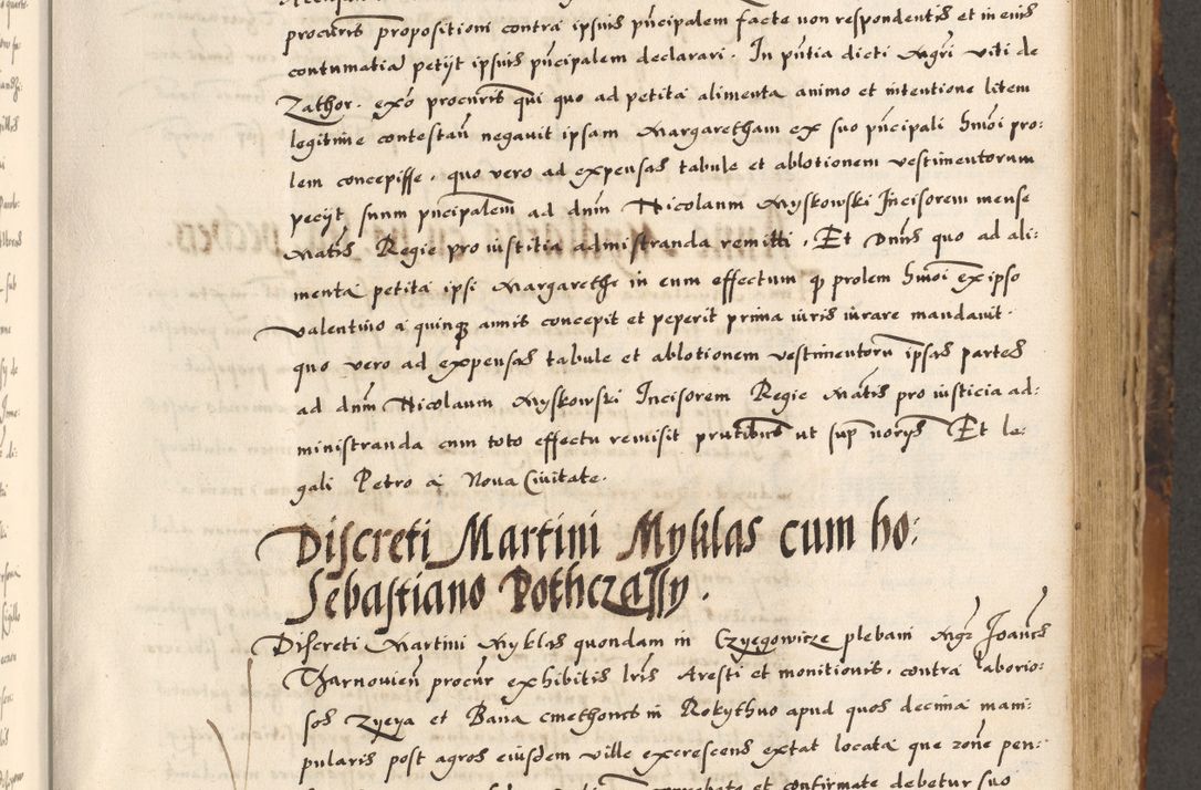 Zdjęcie nr 207 dla obiektu archiwalnego: Acta causarum, obligacionum, sentenciarum tam interlocutoriarum quam diffinitivarum constitutionumque coram reverendo patre domino Petro Porembski canonico et officiali generali Cracoviensi de anno Domini millesimo quingentesimo quadragesimo nono, cuius indictio septima, pontificatus sanctissimi in Christo patris et domini nostri domini Pauli divina providencia tercii, anno ipsius nacionis Pauli pape terciii die tercia mensis Novembris inchoatur