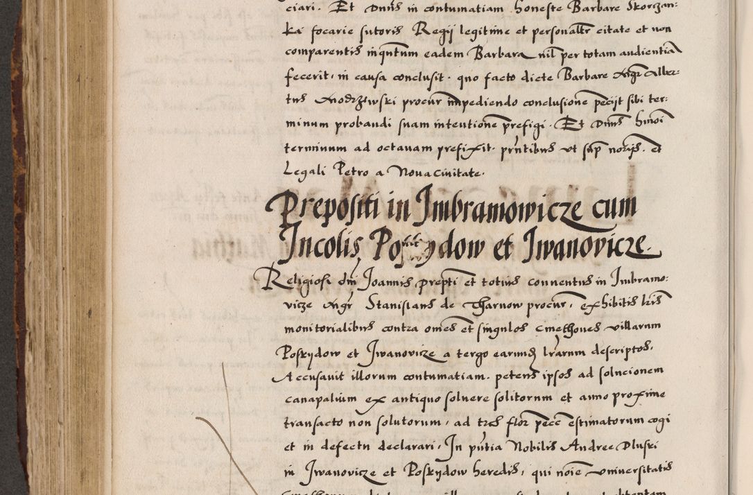Zdjęcie nr 212 dla obiektu archiwalnego: Acta causarum, obligacionum, sentenciarum tam interlocutoriarum quam diffinitivarum constitutionumque coram reverendo patre domino Petro Porembski canonico et officiali generali Cracoviensi de anno Domini millesimo quingentesimo quadragesimo nono, cuius indictio septima, pontificatus sanctissimi in Christo patris et domini nostri domini Pauli divina providencia tercii, anno ipsius nacionis Pauli pape terciii die tercia mensis Novembris inchoatur