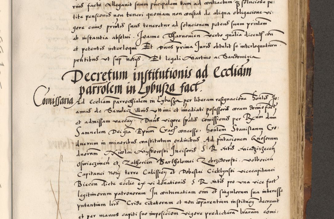 Zdjęcie nr 217 dla obiektu archiwalnego: Acta causarum, obligacionum, sentenciarum tam interlocutoriarum quam diffinitivarum constitutionumque coram reverendo patre domino Petro Porembski canonico et officiali generali Cracoviensi de anno Domini millesimo quingentesimo quadragesimo nono, cuius indictio septima, pontificatus sanctissimi in Christo patris et domini nostri domini Pauli divina providencia tercii, anno ipsius nacionis Pauli pape terciii die tercia mensis Novembris inchoatur