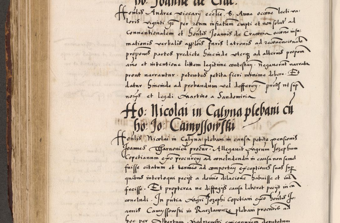 Zdjęcie nr 218 dla obiektu archiwalnego: Acta causarum, obligacionum, sentenciarum tam interlocutoriarum quam diffinitivarum constitutionumque coram reverendo patre domino Petro Porembski canonico et officiali generali Cracoviensi de anno Domini millesimo quingentesimo quadragesimo nono, cuius indictio septima, pontificatus sanctissimi in Christo patris et domini nostri domini Pauli divina providencia tercii, anno ipsius nacionis Pauli pape terciii die tercia mensis Novembris inchoatur