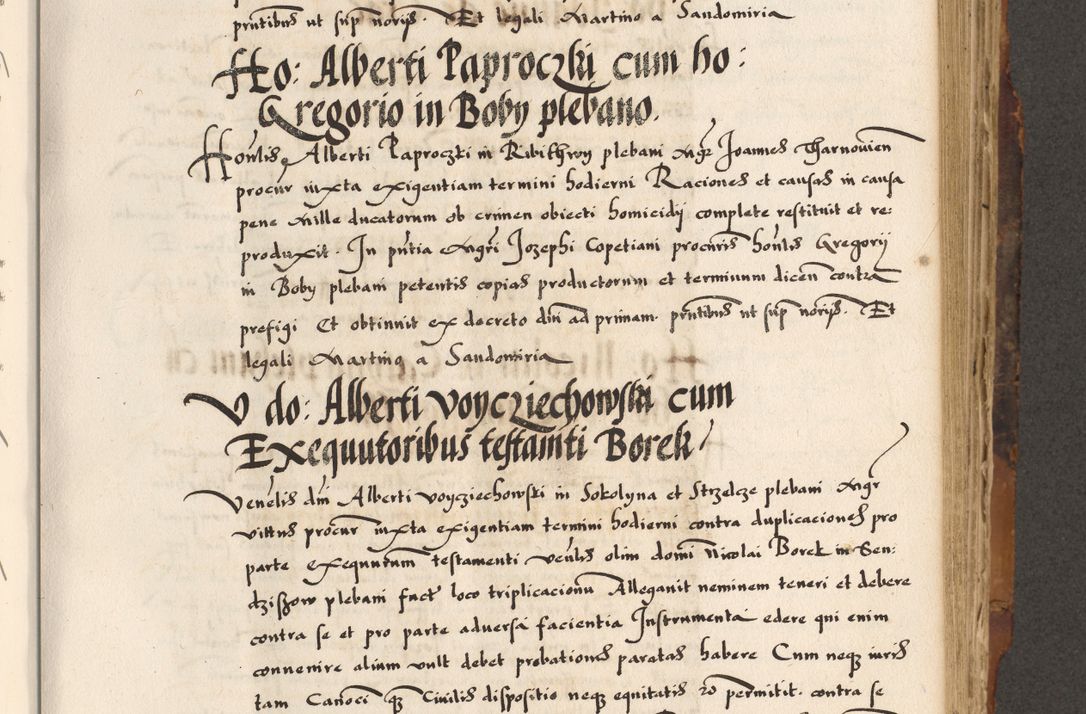 Zdjęcie nr 219 dla obiektu archiwalnego: Acta causarum, obligacionum, sentenciarum tam interlocutoriarum quam diffinitivarum constitutionumque coram reverendo patre domino Petro Porembski canonico et officiali generali Cracoviensi de anno Domini millesimo quingentesimo quadragesimo nono, cuius indictio septima, pontificatus sanctissimi in Christo patris et domini nostri domini Pauli divina providencia tercii, anno ipsius nacionis Pauli pape terciii die tercia mensis Novembris inchoatur