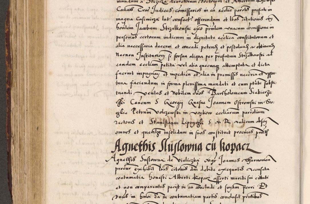 Zdjęcie nr 220 dla obiektu archiwalnego: Acta causarum, obligacionum, sentenciarum tam interlocutoriarum quam diffinitivarum constitutionumque coram reverendo patre domino Petro Porembski canonico et officiali generali Cracoviensi de anno Domini millesimo quingentesimo quadragesimo nono, cuius indictio septima, pontificatus sanctissimi in Christo patris et domini nostri domini Pauli divina providencia tercii, anno ipsius nacionis Pauli pape terciii die tercia mensis Novembris inchoatur