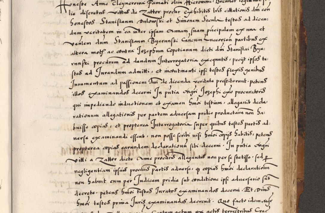 Zdjęcie nr 224 dla obiektu archiwalnego: Acta causarum, obligacionum, sentenciarum tam interlocutoriarum quam diffinitivarum constitutionumque coram reverendo patre domino Petro Porembski canonico et officiali generali Cracoviensi de anno Domini millesimo quingentesimo quadragesimo nono, cuius indictio septima, pontificatus sanctissimi in Christo patris et domini nostri domini Pauli divina providencia tercii, anno ipsius nacionis Pauli pape terciii die tercia mensis Novembris inchoatur