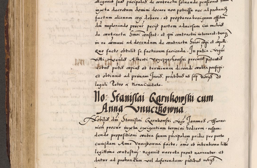 Zdjęcie nr 223 dla obiektu archiwalnego: Acta causarum, obligacionum, sentenciarum tam interlocutoriarum quam diffinitivarum constitutionumque coram reverendo patre domino Petro Porembski canonico et officiali generali Cracoviensi de anno Domini millesimo quingentesimo quadragesimo nono, cuius indictio septima, pontificatus sanctissimi in Christo patris et domini nostri domini Pauli divina providencia tercii, anno ipsius nacionis Pauli pape terciii die tercia mensis Novembris inchoatur