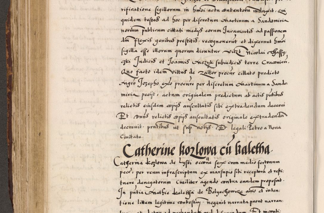 Zdjęcie nr 222 dla obiektu archiwalnego: Acta causarum, obligacionum, sentenciarum tam interlocutoriarum quam diffinitivarum constitutionumque coram reverendo patre domino Petro Porembski canonico et officiali generali Cracoviensi de anno Domini millesimo quingentesimo quadragesimo nono, cuius indictio septima, pontificatus sanctissimi in Christo patris et domini nostri domini Pauli divina providencia tercii, anno ipsius nacionis Pauli pape terciii die tercia mensis Novembris inchoatur