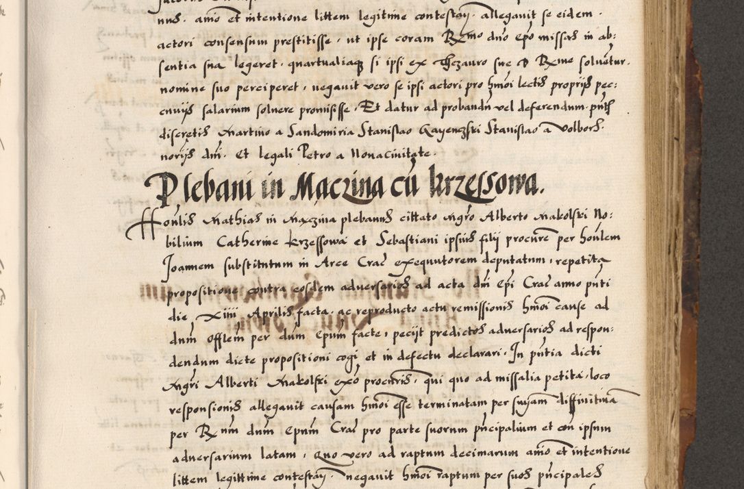 Zdjęcie nr 225 dla obiektu archiwalnego: Acta causarum, obligacionum, sentenciarum tam interlocutoriarum quam diffinitivarum constitutionumque coram reverendo patre domino Petro Porembski canonico et officiali generali Cracoviensi de anno Domini millesimo quingentesimo quadragesimo nono, cuius indictio septima, pontificatus sanctissimi in Christo patris et domini nostri domini Pauli divina providencia tercii, anno ipsius nacionis Pauli pape terciii die tercia mensis Novembris inchoatur