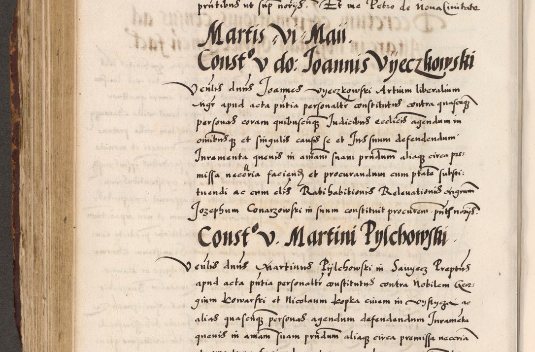 Zdjęcie nr 226 dla obiektu archiwalnego: Acta causarum, obligacionum, sentenciarum tam interlocutoriarum quam diffinitivarum constitutionumque coram reverendo patre domino Petro Porembski canonico et officiali generali Cracoviensi de anno Domini millesimo quingentesimo quadragesimo nono, cuius indictio septima, pontificatus sanctissimi in Christo patris et domini nostri domini Pauli divina providencia tercii, anno ipsius nacionis Pauli pape terciii die tercia mensis Novembris inchoatur