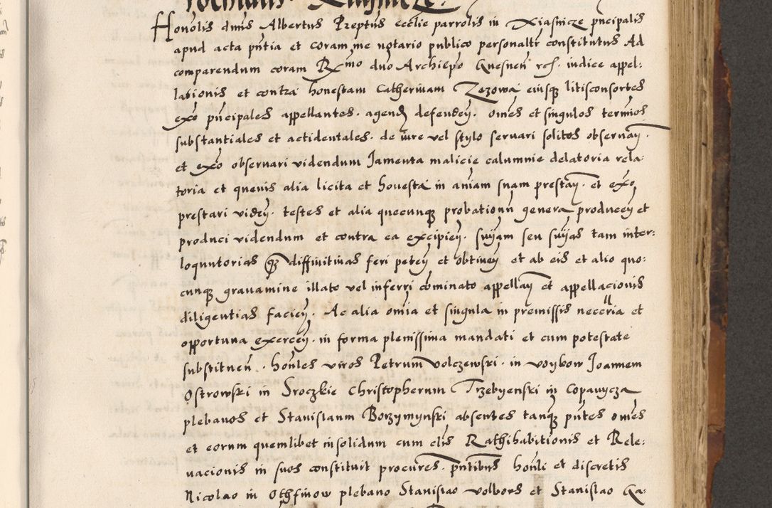 Zdjęcie nr 233 dla obiektu archiwalnego: Acta causarum, obligacionum, sentenciarum tam interlocutoriarum quam diffinitivarum constitutionumque coram reverendo patre domino Petro Porembski canonico et officiali generali Cracoviensi de anno Domini millesimo quingentesimo quadragesimo nono, cuius indictio septima, pontificatus sanctissimi in Christo patris et domini nostri domini Pauli divina providencia tercii, anno ipsius nacionis Pauli pape terciii die tercia mensis Novembris inchoatur