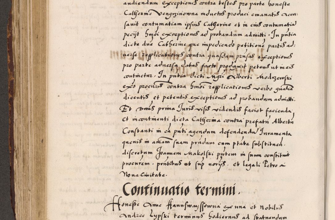 Zdjęcie nr 236 dla obiektu archiwalnego: Acta causarum, obligacionum, sentenciarum tam interlocutoriarum quam diffinitivarum constitutionumque coram reverendo patre domino Petro Porembski canonico et officiali generali Cracoviensi de anno Domini millesimo quingentesimo quadragesimo nono, cuius indictio septima, pontificatus sanctissimi in Christo patris et domini nostri domini Pauli divina providencia tercii, anno ipsius nacionis Pauli pape terciii die tercia mensis Novembris inchoatur