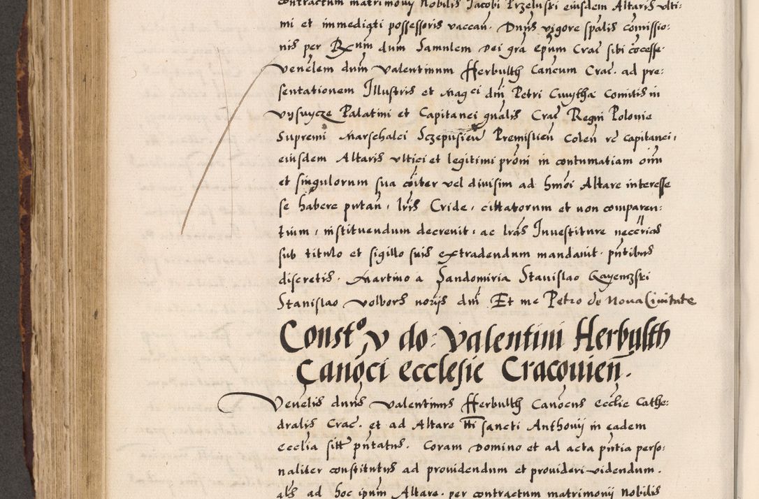 Zdjęcie nr 238 dla obiektu archiwalnego: Acta causarum, obligacionum, sentenciarum tam interlocutoriarum quam diffinitivarum constitutionumque coram reverendo patre domino Petro Porembski canonico et officiali generali Cracoviensi de anno Domini millesimo quingentesimo quadragesimo nono, cuius indictio septima, pontificatus sanctissimi in Christo patris et domini nostri domini Pauli divina providencia tercii, anno ipsius nacionis Pauli pape terciii die tercia mensis Novembris inchoatur