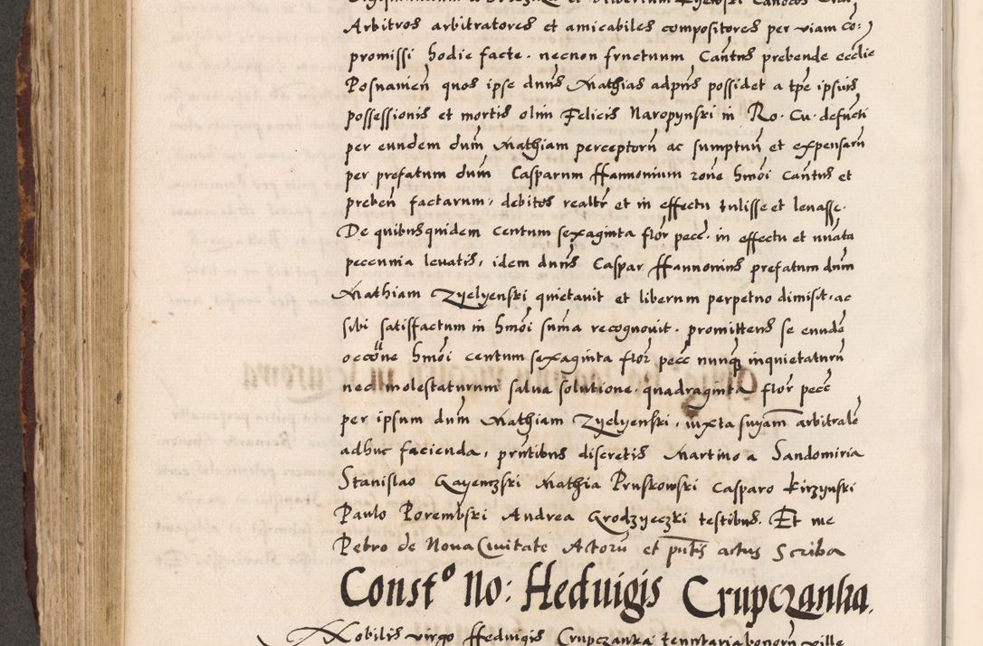Zdjęcie nr 248 dla obiektu archiwalnego: Acta causarum, obligacionum, sentenciarum tam interlocutoriarum quam diffinitivarum constitutionumque coram reverendo patre domino Petro Porembski canonico et officiali generali Cracoviensi de anno Domini millesimo quingentesimo quadragesimo nono, cuius indictio septima, pontificatus sanctissimi in Christo patris et domini nostri domini Pauli divina providencia tercii, anno ipsius nacionis Pauli pape terciii die tercia mensis Novembris inchoatur