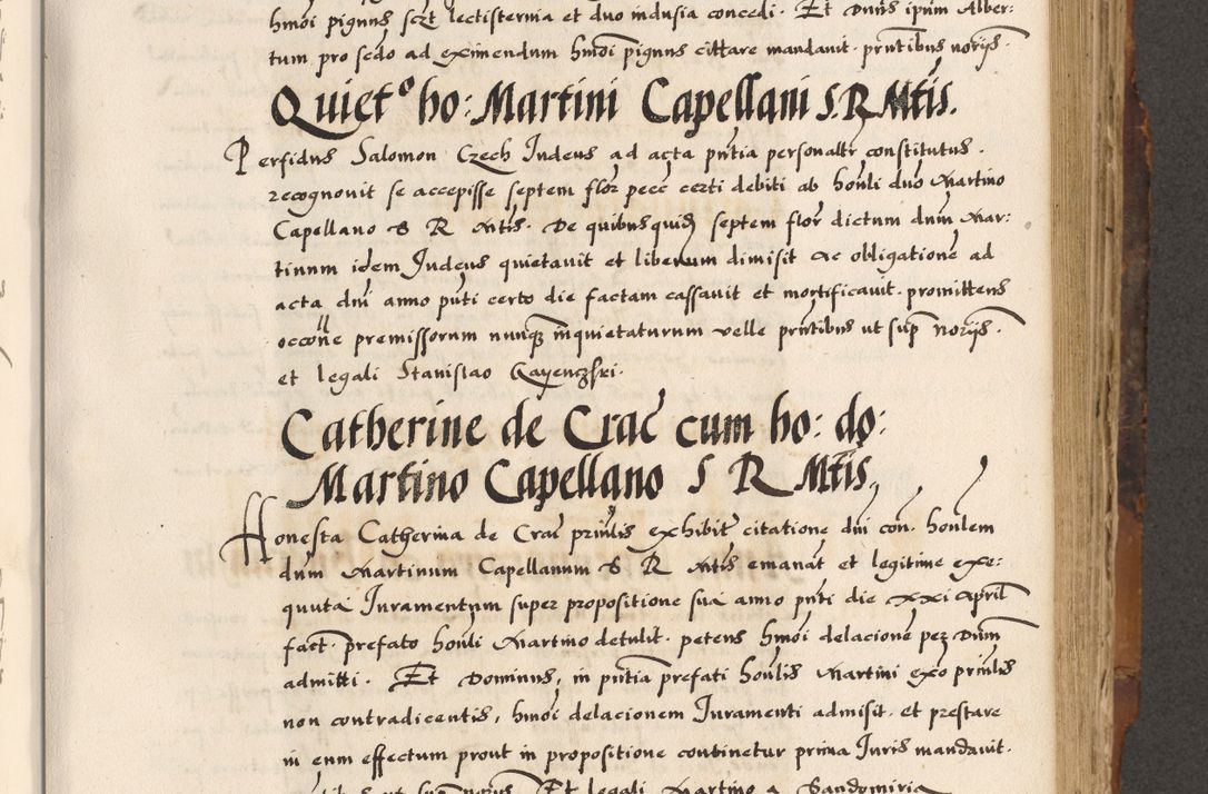 Zdjęcie nr 251 dla obiektu archiwalnego: Acta causarum, obligacionum, sentenciarum tam interlocutoriarum quam diffinitivarum constitutionumque coram reverendo patre domino Petro Porembski canonico et officiali generali Cracoviensi de anno Domini millesimo quingentesimo quadragesimo nono, cuius indictio septima, pontificatus sanctissimi in Christo patris et domini nostri domini Pauli divina providencia tercii, anno ipsius nacionis Pauli pape terciii die tercia mensis Novembris inchoatur