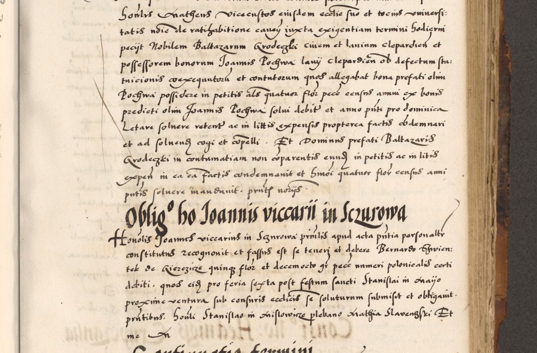 Zdjęcie nr 250 dla obiektu archiwalnego: Acta causarum, obligacionum, sentenciarum tam interlocutoriarum quam diffinitivarum constitutionumque coram reverendo patre domino Petro Porembski canonico et officiali generali Cracoviensi de anno Domini millesimo quingentesimo quadragesimo nono, cuius indictio septima, pontificatus sanctissimi in Christo patris et domini nostri domini Pauli divina providencia tercii, anno ipsius nacionis Pauli pape terciii die tercia mensis Novembris inchoatur